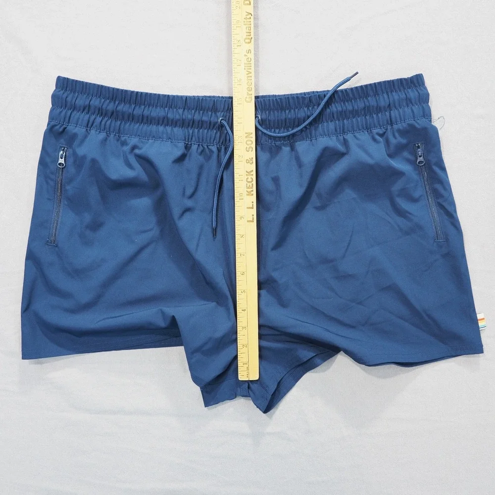 Ocean Pacific OP Shorts Mens XXL Blue Swim Trunks Elastic Waist Drawstring